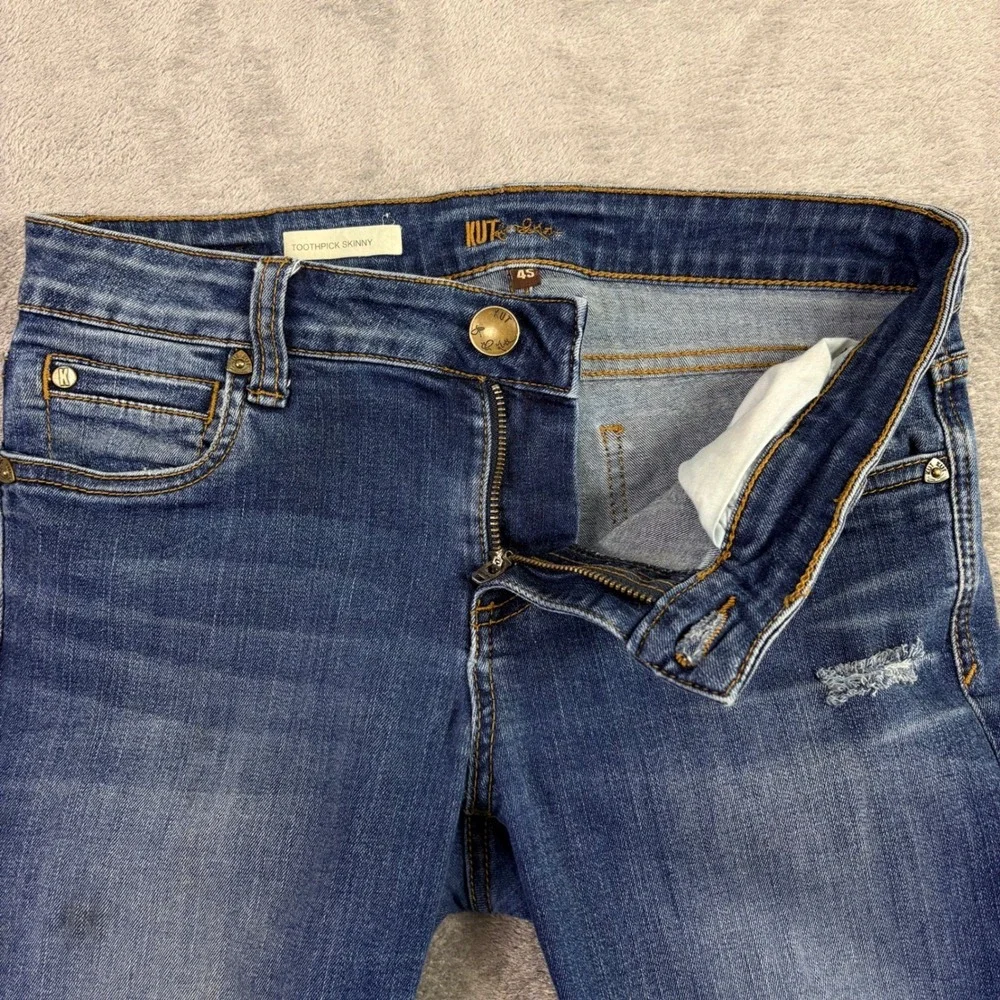 Kut from the Kloth Womens 4 S (30x26) Short Toothpick Skinny Jeans Slim Stretch‎